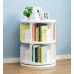 2 Tier 360° Rotating Stackable Shelves Bookshelf Organizer (White) - Intexca